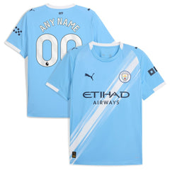 Manchester City 2025/26 Home Replica Custom Jersey