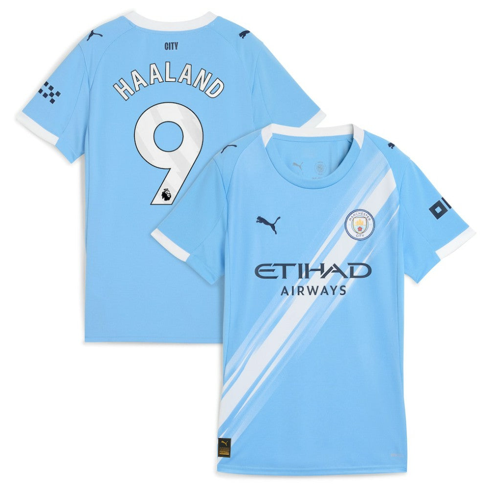 Erling Haaland Manchester City Women's 2025/26 Home Replica Player Jersey