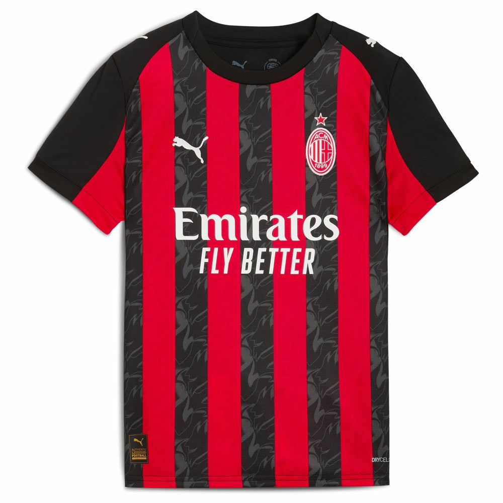 Christian Pulisic AC Milan Youth 2025/26 Home Replica Player Jersey