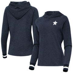 Heather Navy Houston Astros Antigua Women's Trek Pullover Hoodie