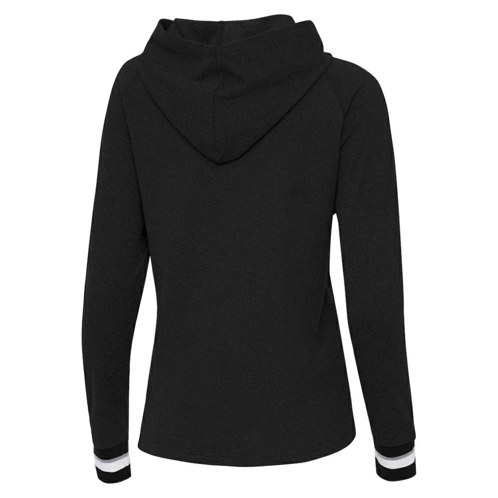 Black San Francisco Giants Antigua Women's Trek Pullover Hoodie