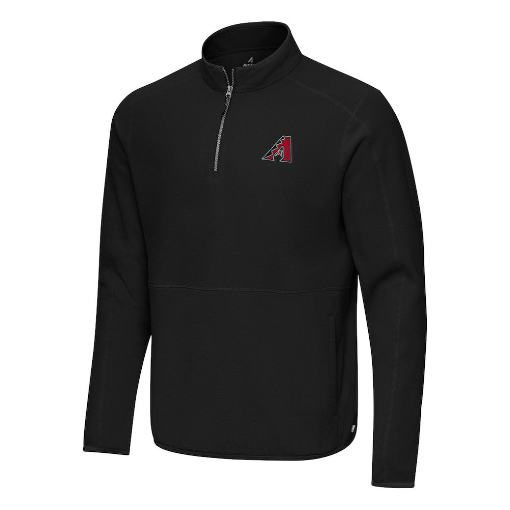 Black Arizona Diamondbacks Antigua Step Up Quarter-Zip Pullover