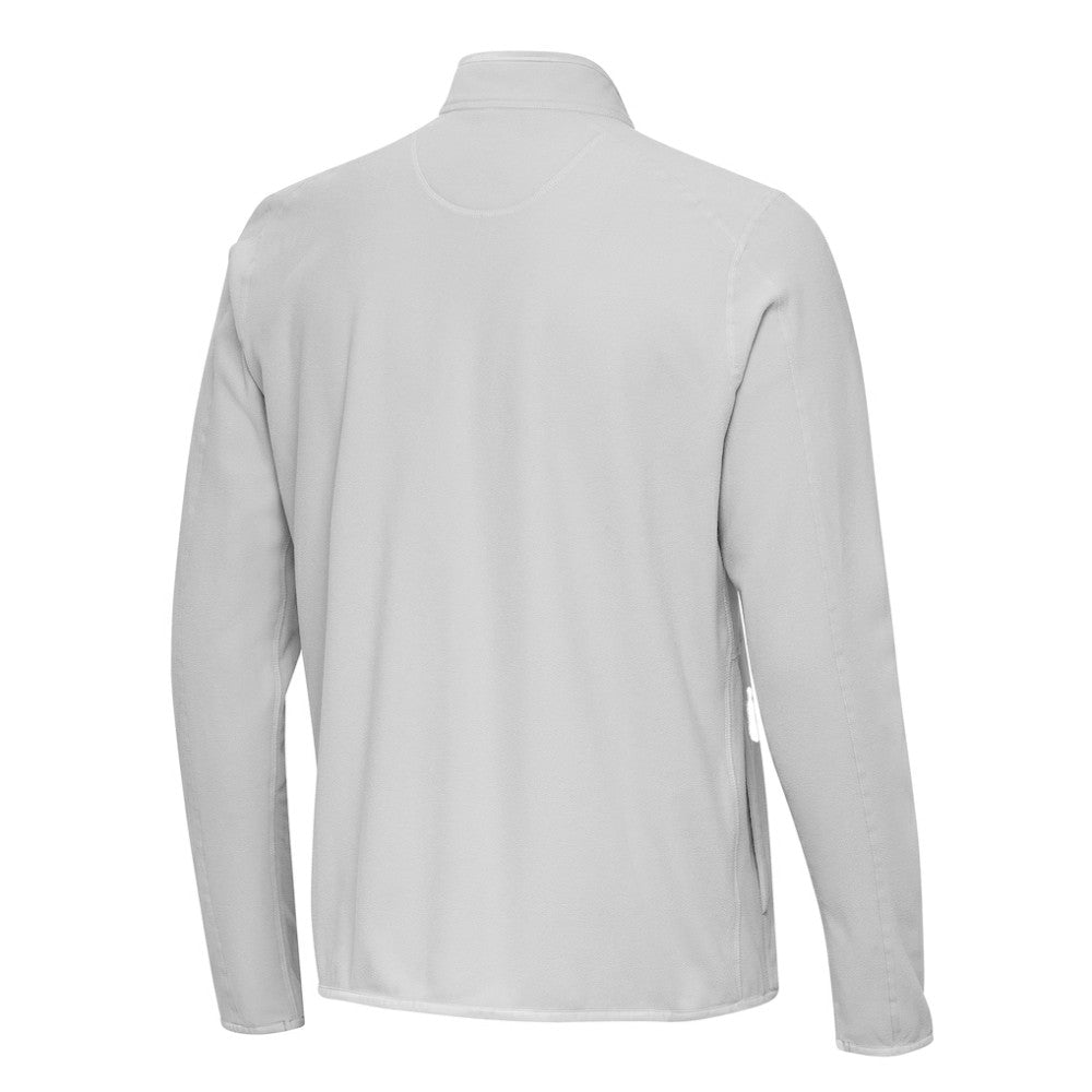 Gray Chicago Cubs Antigua Step Up Quarter-Zip Pullover