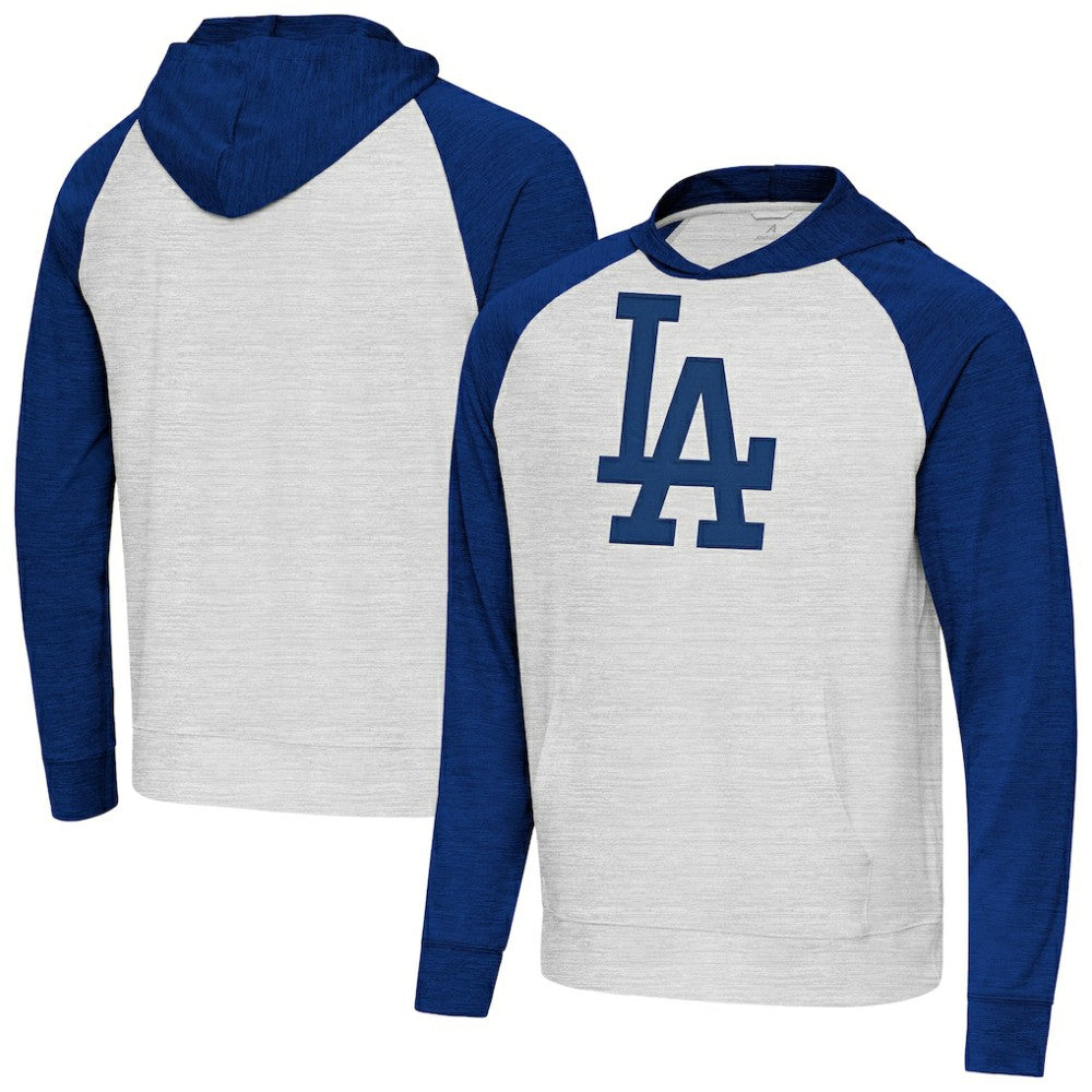 Royal/Gray Los Angeles Dodgers Antigua Urgent Pullover Hoodie