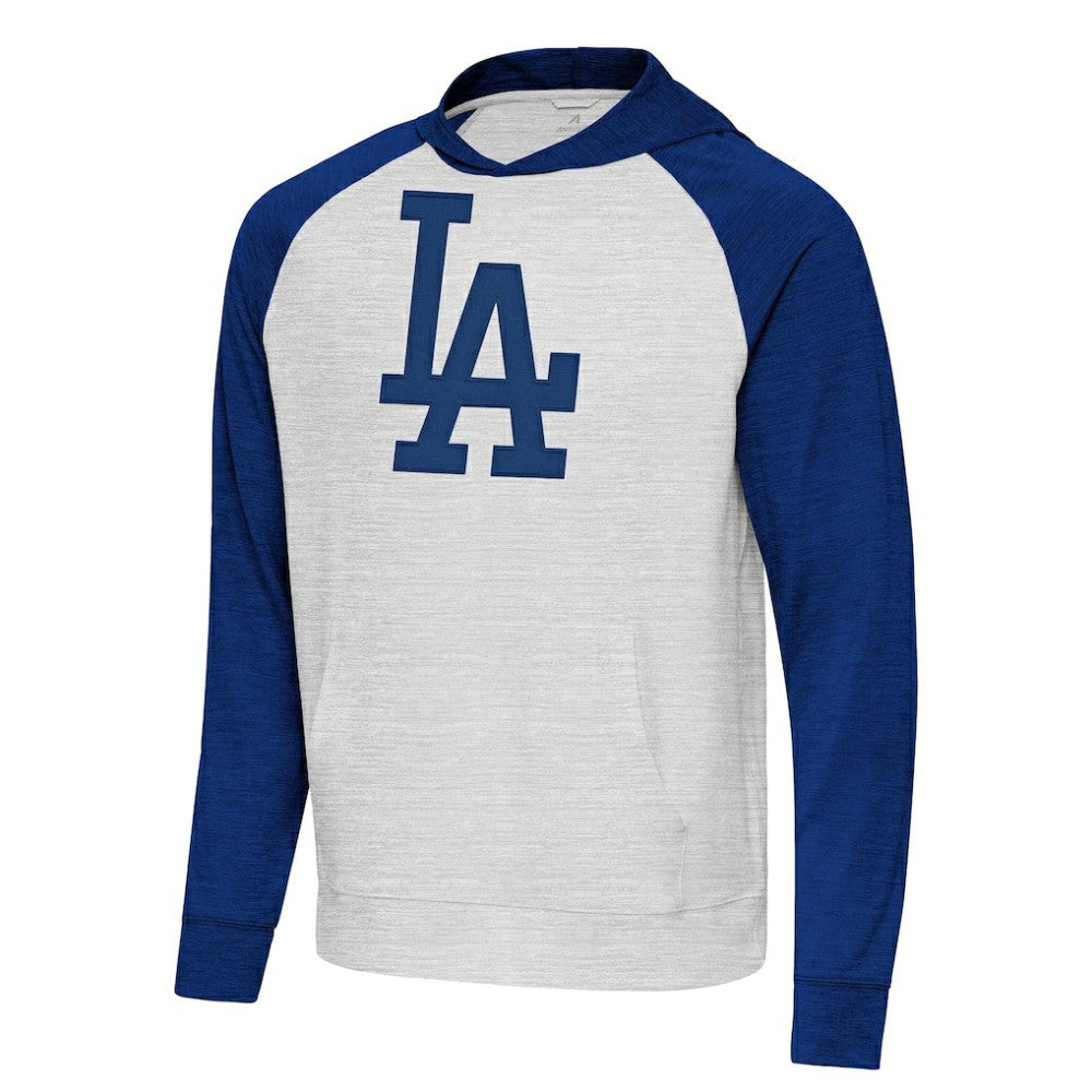 Royal/Gray Los Angeles Dodgers Antigua Urgent Pullover Hoodie