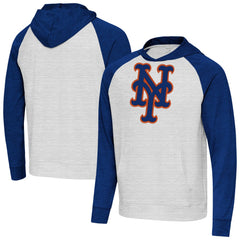 Royal/Gray New York Mets Antigua Urgent Pullover Hoodie