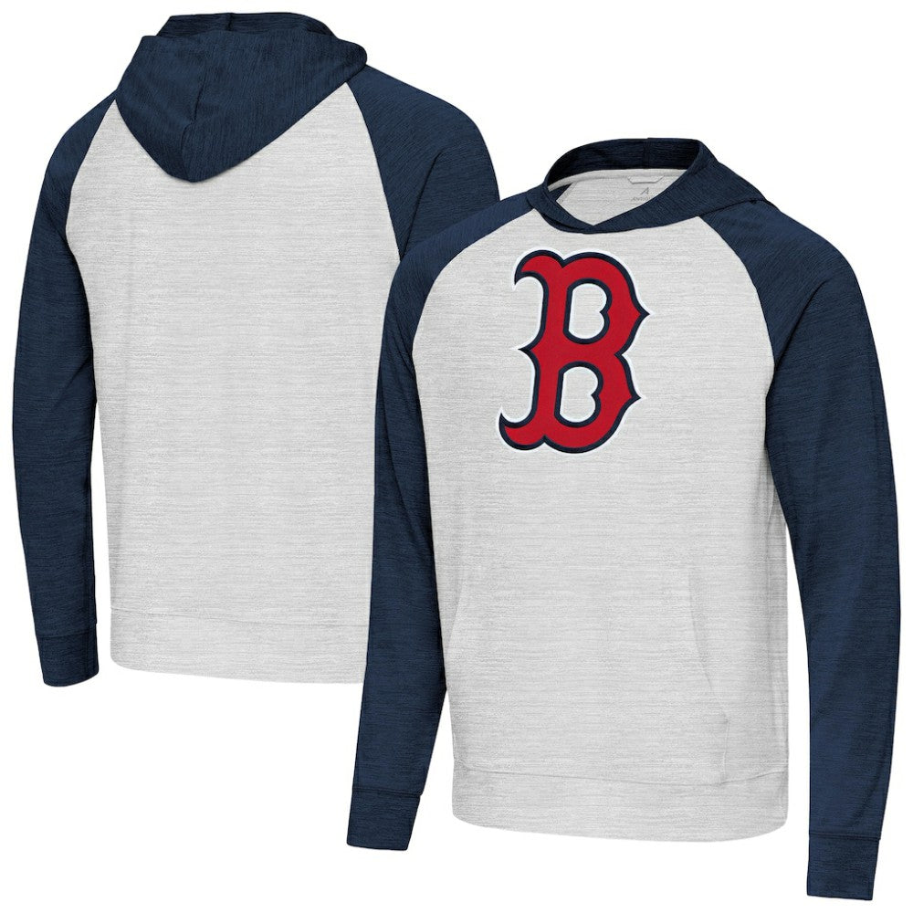 Heather Navy/Gray Boston Red Sox Antigua Urgent Pullover Hoodie