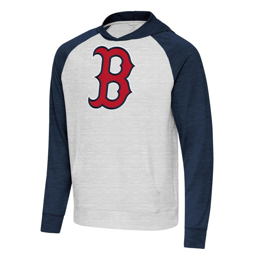 Heather Navy/Gray Boston Red Sox Antigua Urgent Pullover Hoodie