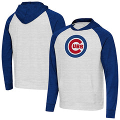 Royal/Gray Chicago Cubs Antigua Urgent Pullover Hoodie