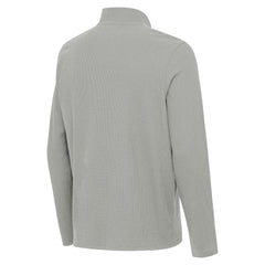 Heather Gray Los Angeles Dodgers Antigua Sync Tri-Blend Quarter-Zip Pullover