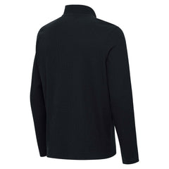 Heather Black Miami Marlins Antigua Sync Tri-Blend Quarter-Zip Pullover
