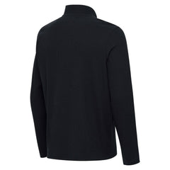 Heather Black San Francisco Giants Antigua Sync Tri-Blend Quarter-Zip Pullover