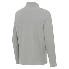 Heather Gray Chicago Cubs Antigua Sync Tri-Blend Quarter-Zip Pullover