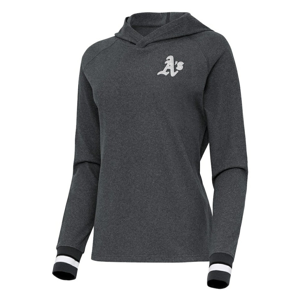 Heather Charcoal Athletics Antigua Women's Trek Pullover Hoodie