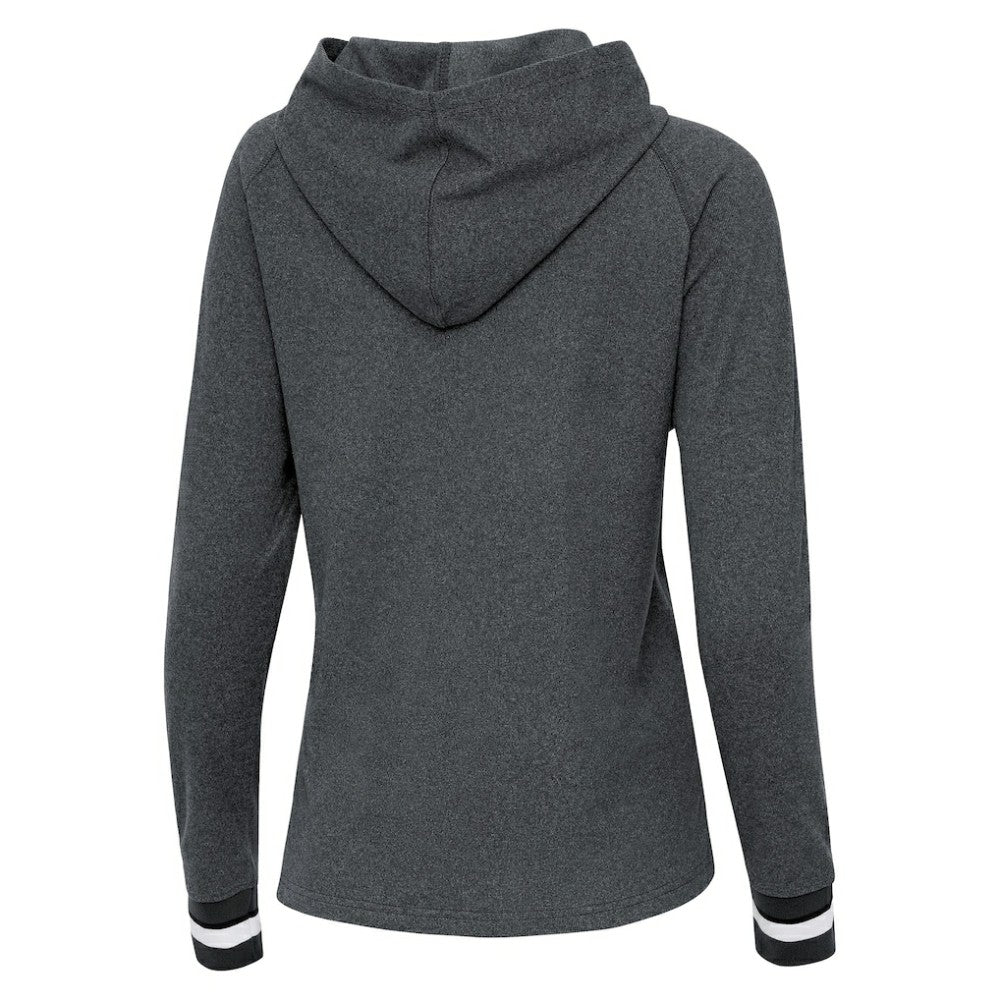 Heather Charcoal Athletics Antigua Women's Trek Pullover Hoodie