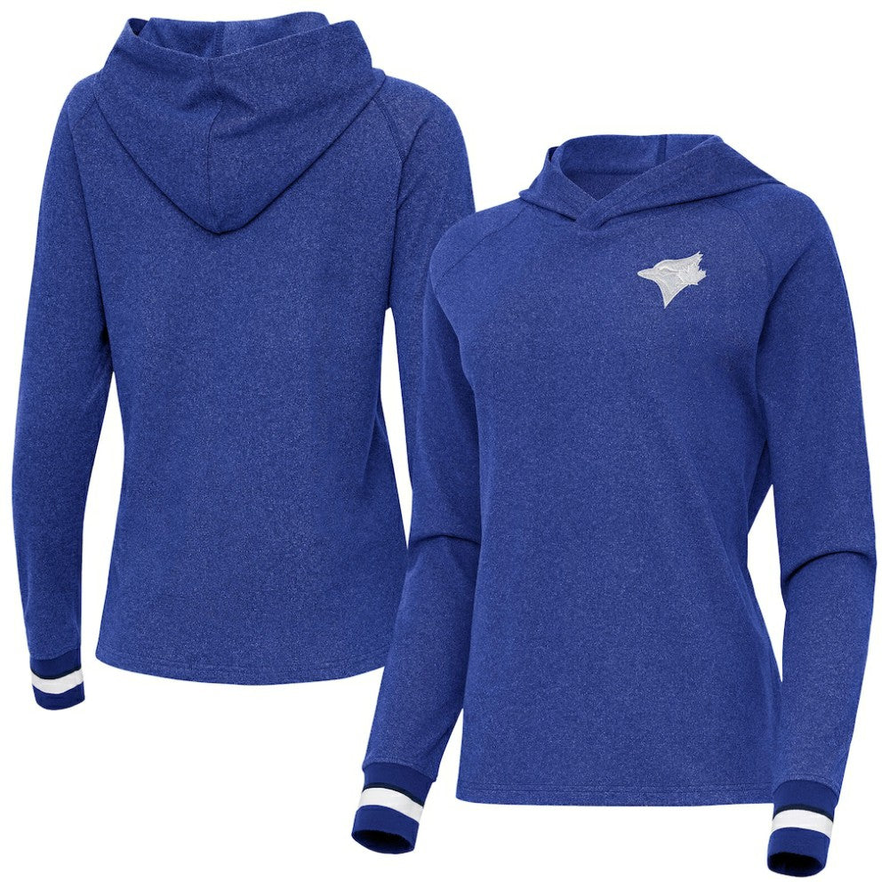 Heather Royal Toronto Blue Jays Antigua Women's Trek Pullover Hoodie