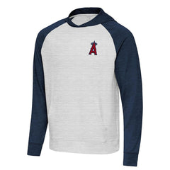 Heather Navy/Gray Los Angeles Angels Antigua Urgent Pullover Hoodie