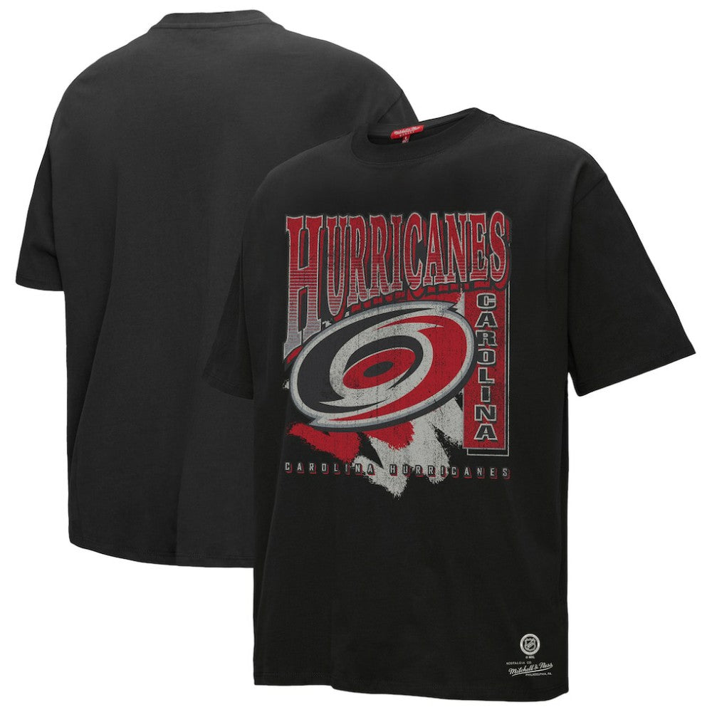 NHL Carolina Hurricanes Mitchell & Ness Women's Choppy Ice Boyfriend T-Shirt