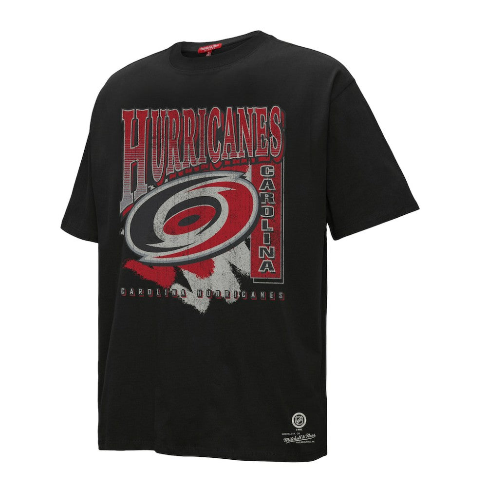 NHL Carolina Hurricanes Mitchell & Ness Women's Choppy Ice Boyfriend T-Shirt