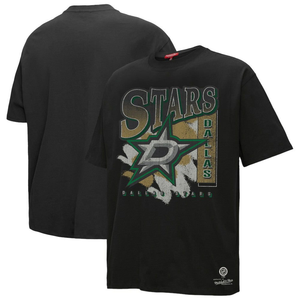 NHL Dallas Stars Mitchell & Ness Women's Choppy Ice Boyfriend T-Shirt