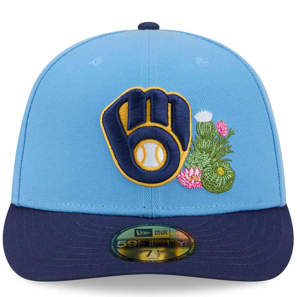 Light Blue/Navy Milwaukee Brewers New Era 2026 Spring Training 59FIFTY Fitted Hat