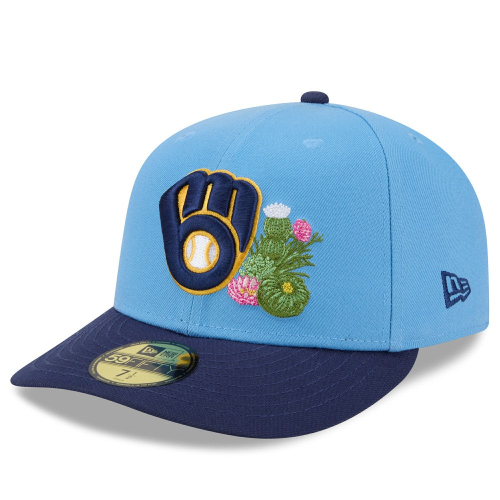 Light Blue/Navy Milwaukee Brewers New Era 2026 Spring Training 59FIFTY Fitted Hat