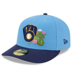 Light Blue/Navy Milwaukee Brewers New Era 2026 Spring Training 59FIFTY Fitted Hat