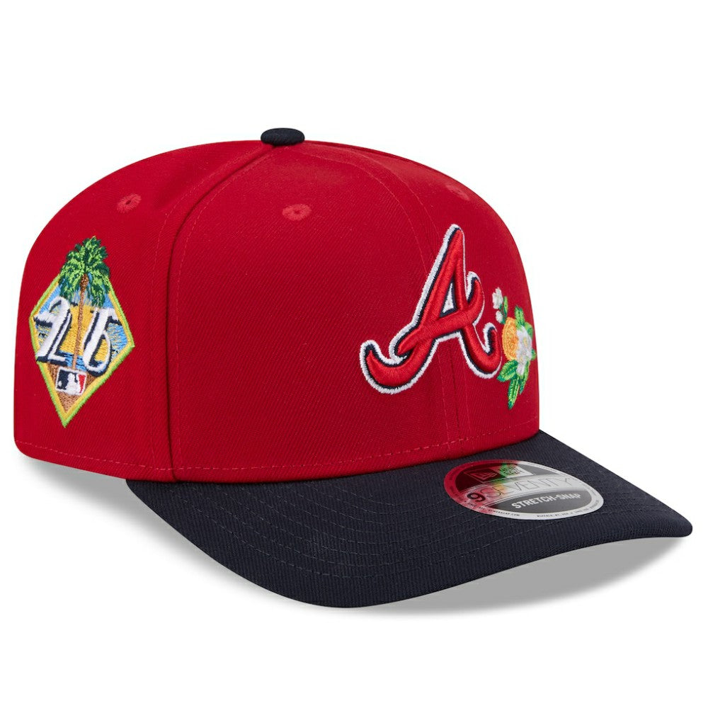 Red/Navy Atlanta Braves New Era 2026 Spring Training 9SEVENTY Adjustable Hat