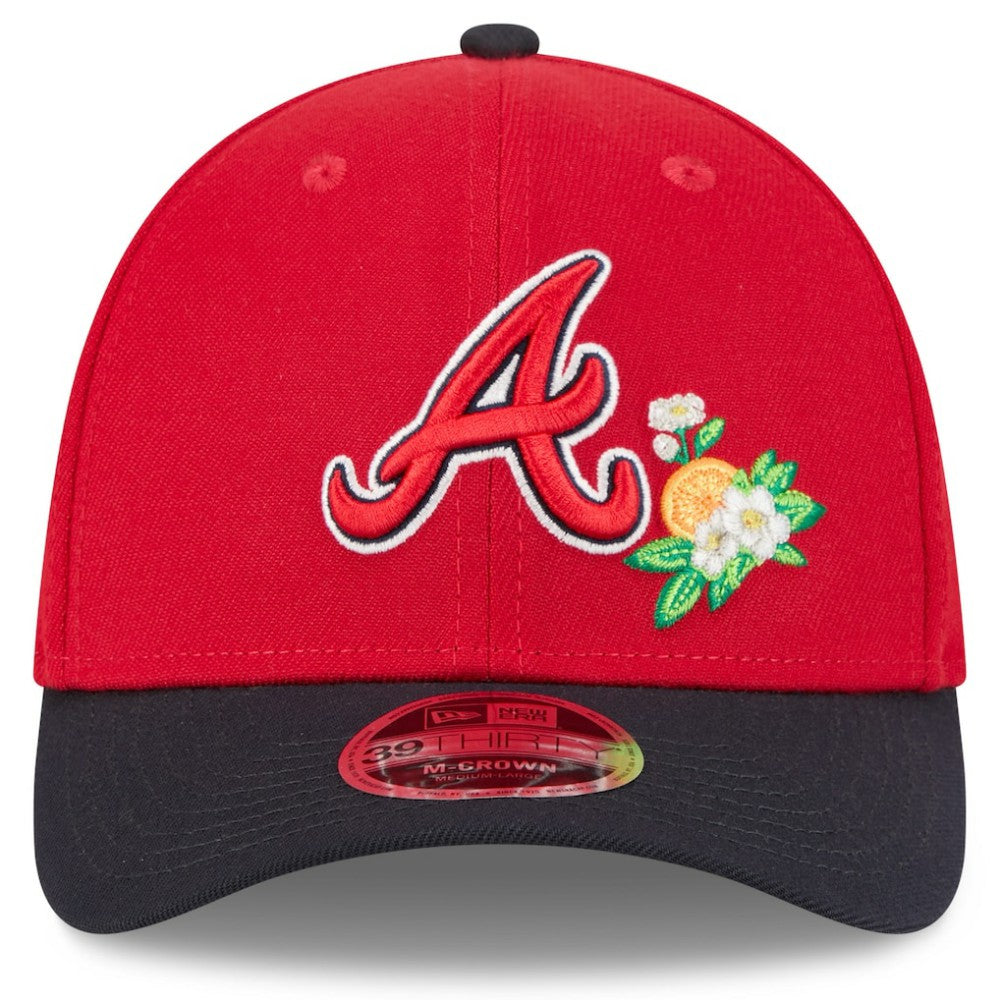 Red/Navy Atlanta Braves New Era 2026 Spring Training M-Crown 39THIRTY Flex Hat