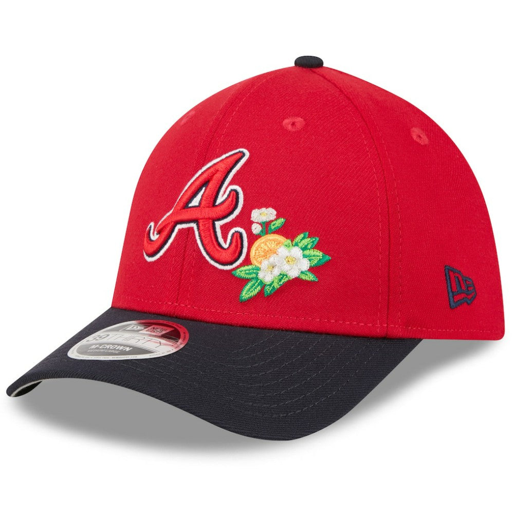 Red/Navy Atlanta Braves New Era 2026 Spring Training M-Crown 39THIRTY Flex Hat