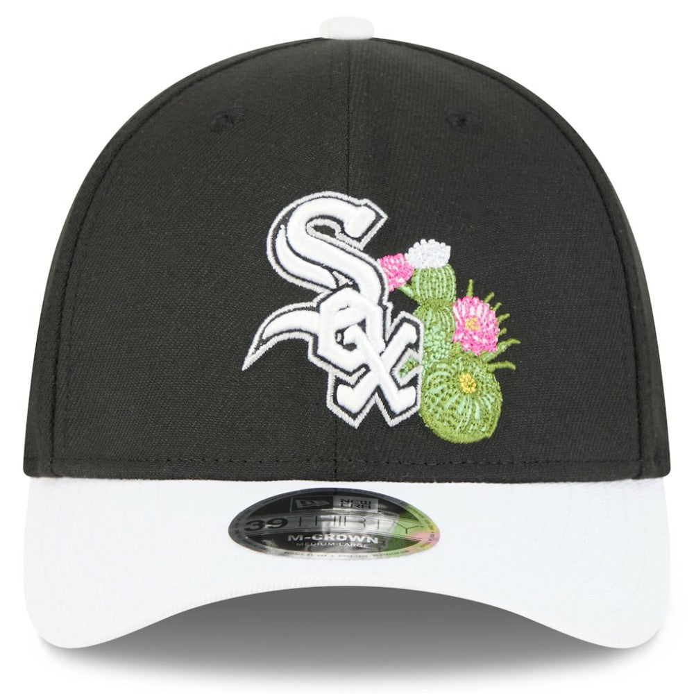 Black/White Chicago White Sox New Era 2026 Spring Training M-Crown 39THIRTY Flex Hat