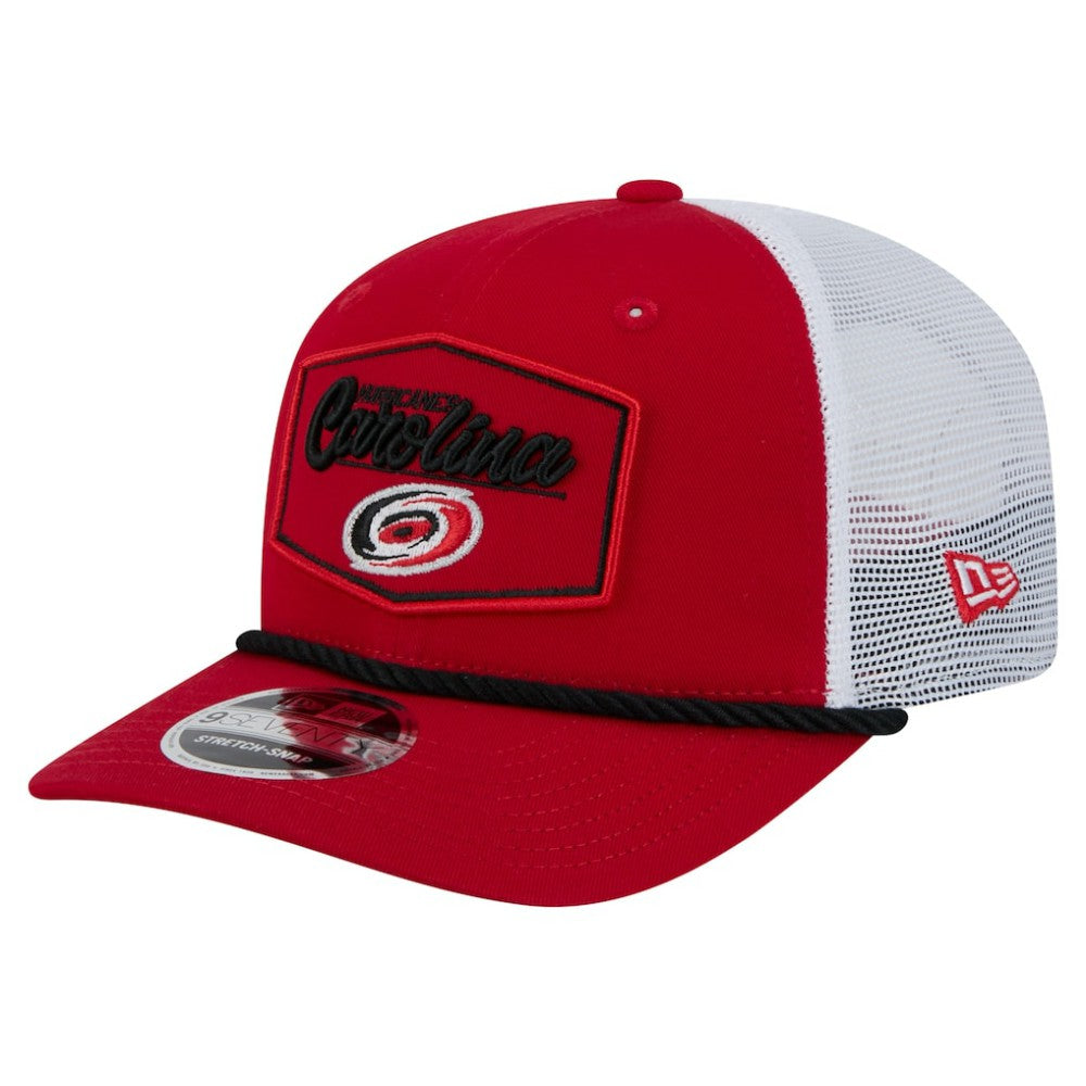 NHL Carolina Hurricanes New Era Team Patch Basic 9SEVENTY Adjustable Trucker Hat
