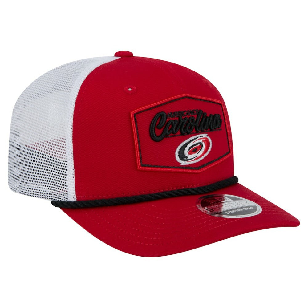 NHL Carolina Hurricanes New Era Team Patch Basic 9SEVENTY Adjustable Trucker Hat