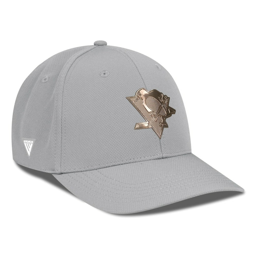 NHL Pittsburgh Penguins Levelwear Rise Copper Insignia Flex Hat