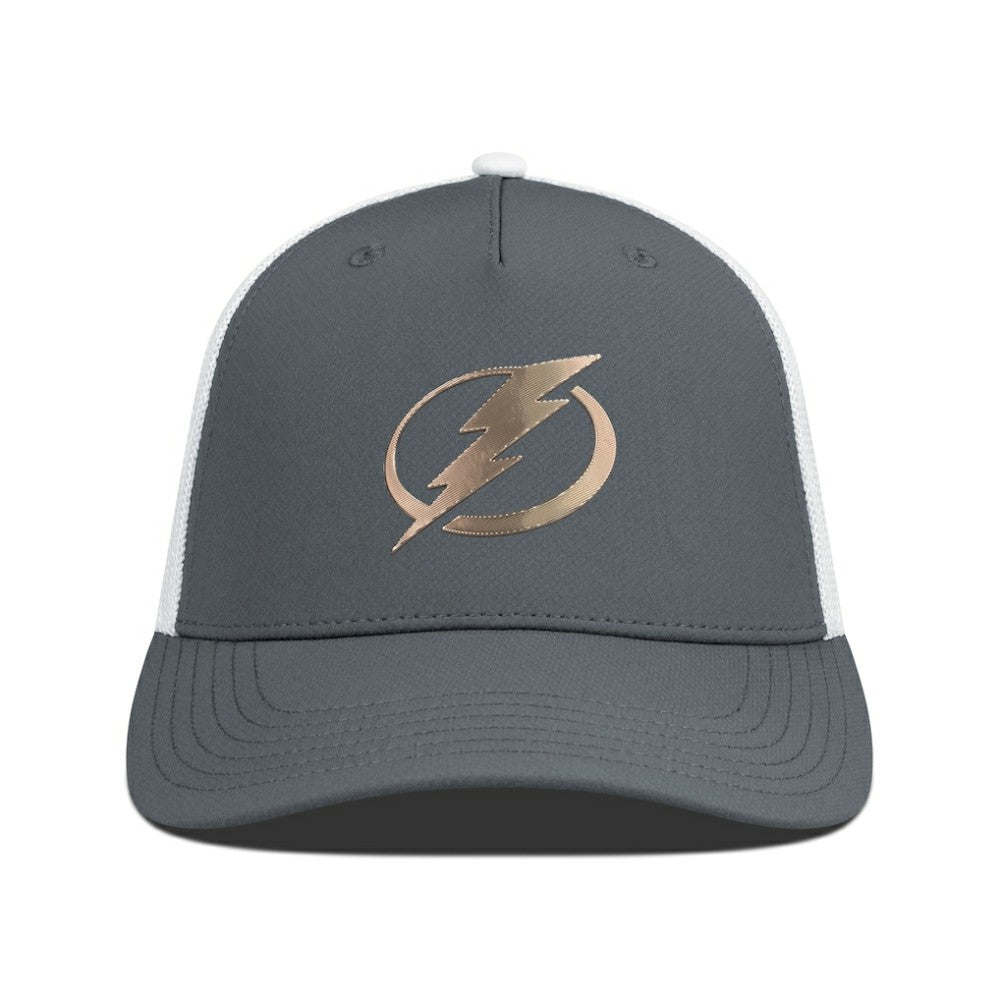 NHL Tampa Bay Lightning Levelwear Signal Copper Insignia Trucker Adjustable Hat