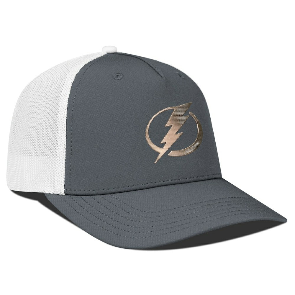 NHL Tampa Bay Lightning Levelwear Signal Copper Insignia Trucker Adjustable Hat