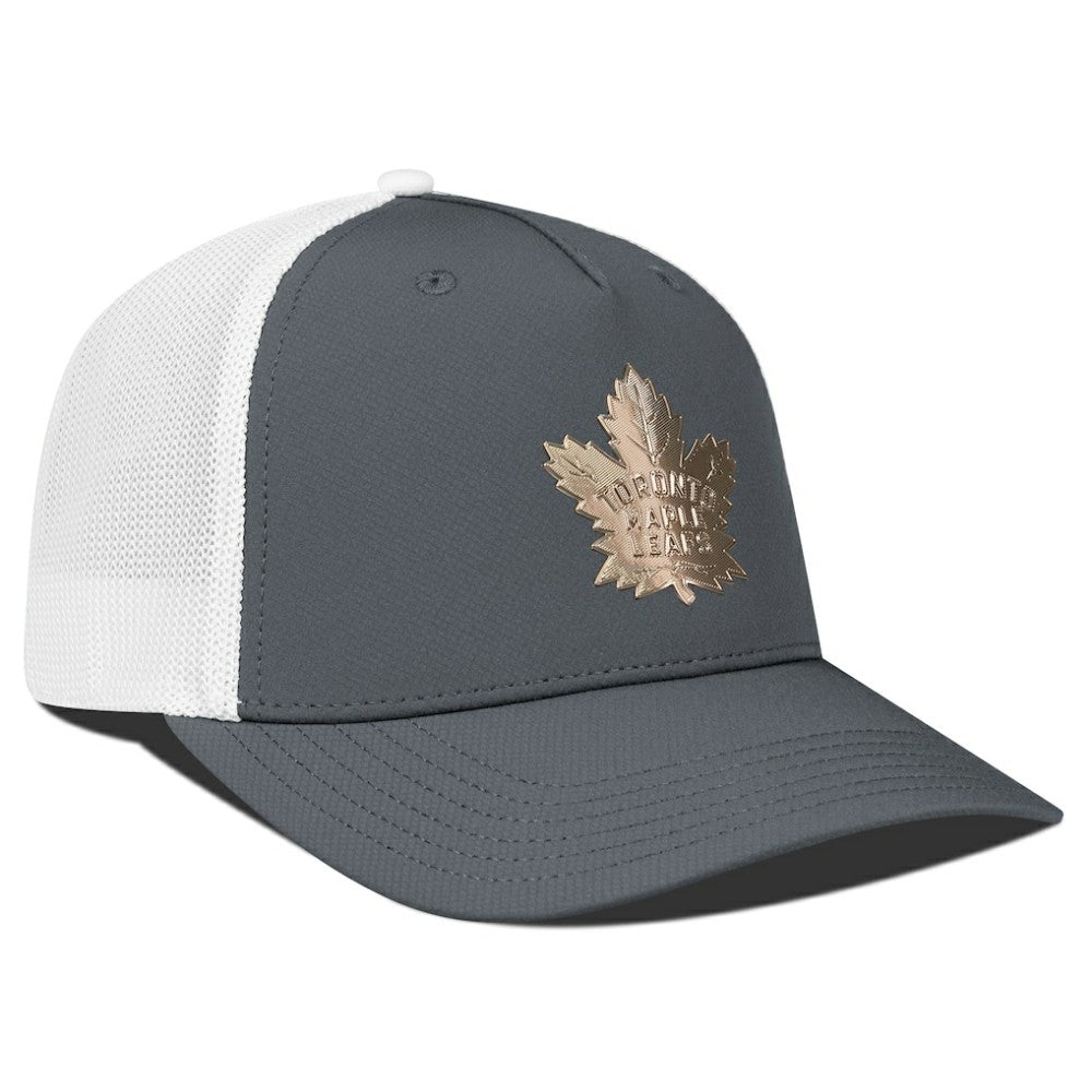 NHL Toronto Maple Leafs Levelwear Signal Copper Insignia Trucker Adjustable Hat