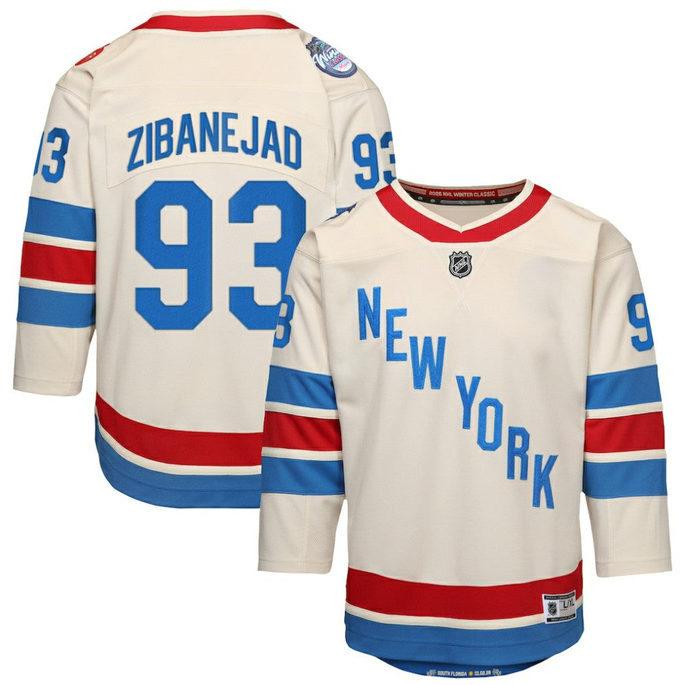 NHL Mika Zibanejad New York Rangers Outerstuff Youth 2026 NHL Winter Classic Premier Jersey