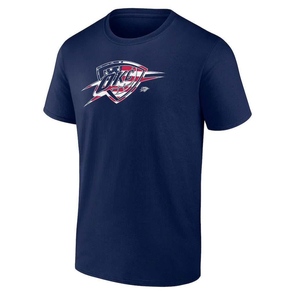 Oklahoma City Thunder Flag Logo T-Shirt