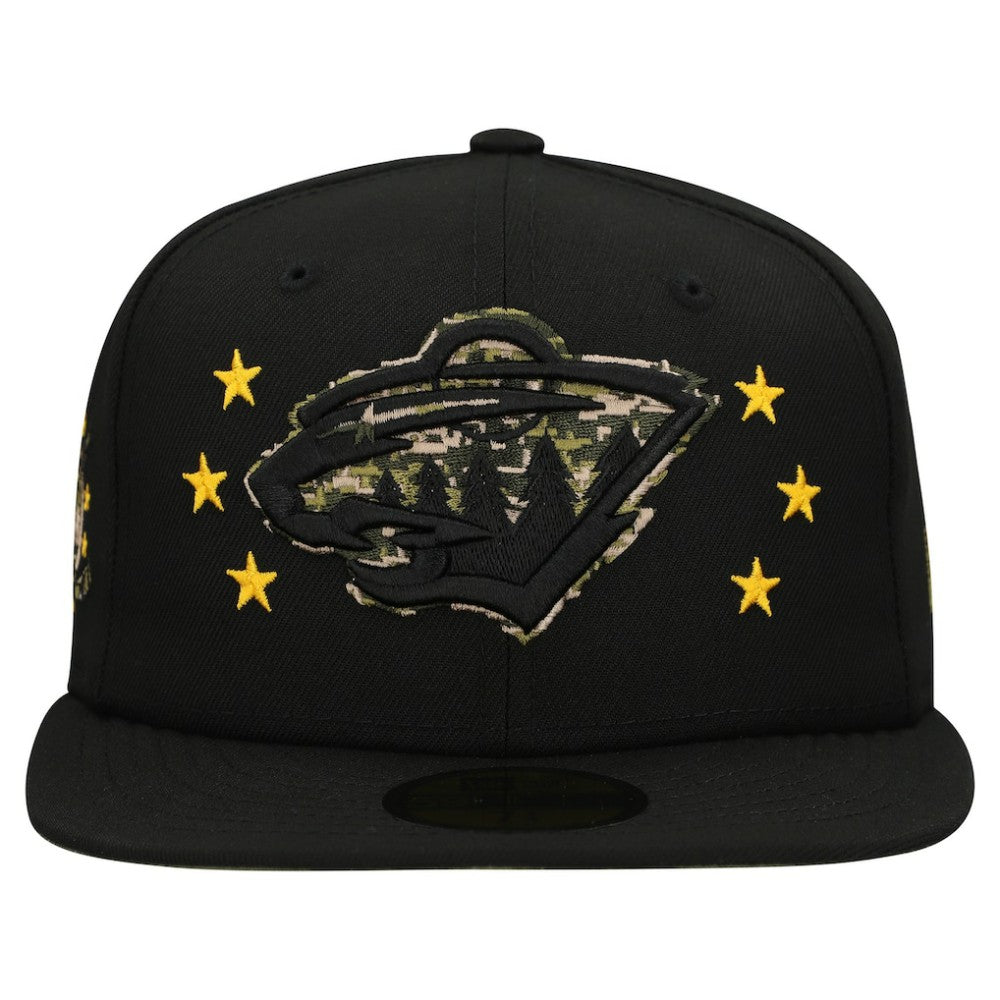 NHL Minnesota Wild New Era Military Appreciation Digital Camo Stars 59FIFTY Fitted Hat