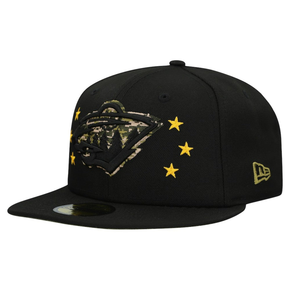 NHL Minnesota Wild New Era Military Appreciation Digital Camo Stars 59FIFTY Fitted Hat