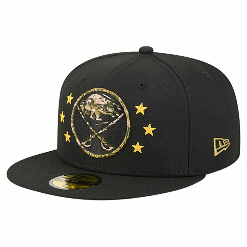 NHL Buffalo Sabres New Era Military Appreciation Digital Camo Stars 59FIFTY Fitted Hat
