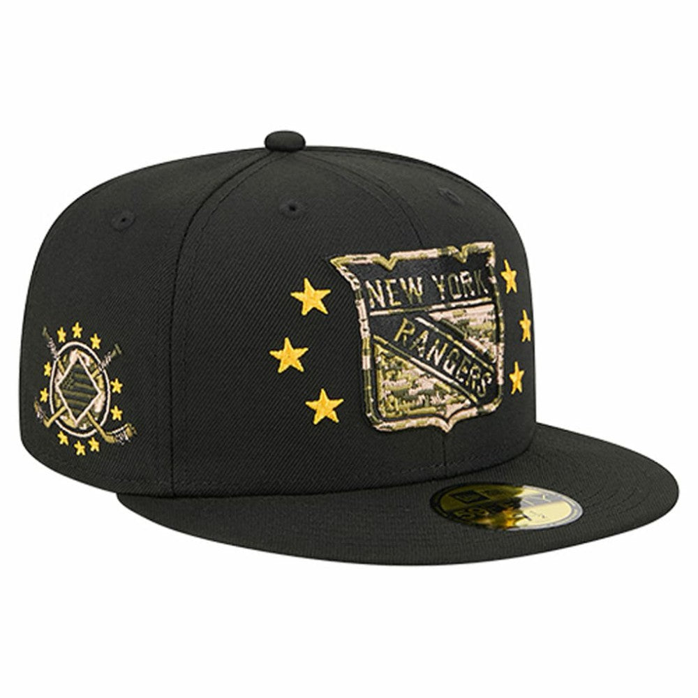 NHL New York Rangers New Era Military Appreciation Digital Camo Stars 59FIFTY Fitted Hat