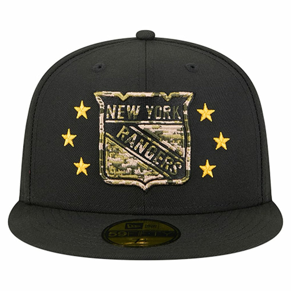 NHL New York Rangers New Era Military Appreciation Digital Camo Stars 59FIFTY Fitted Hat