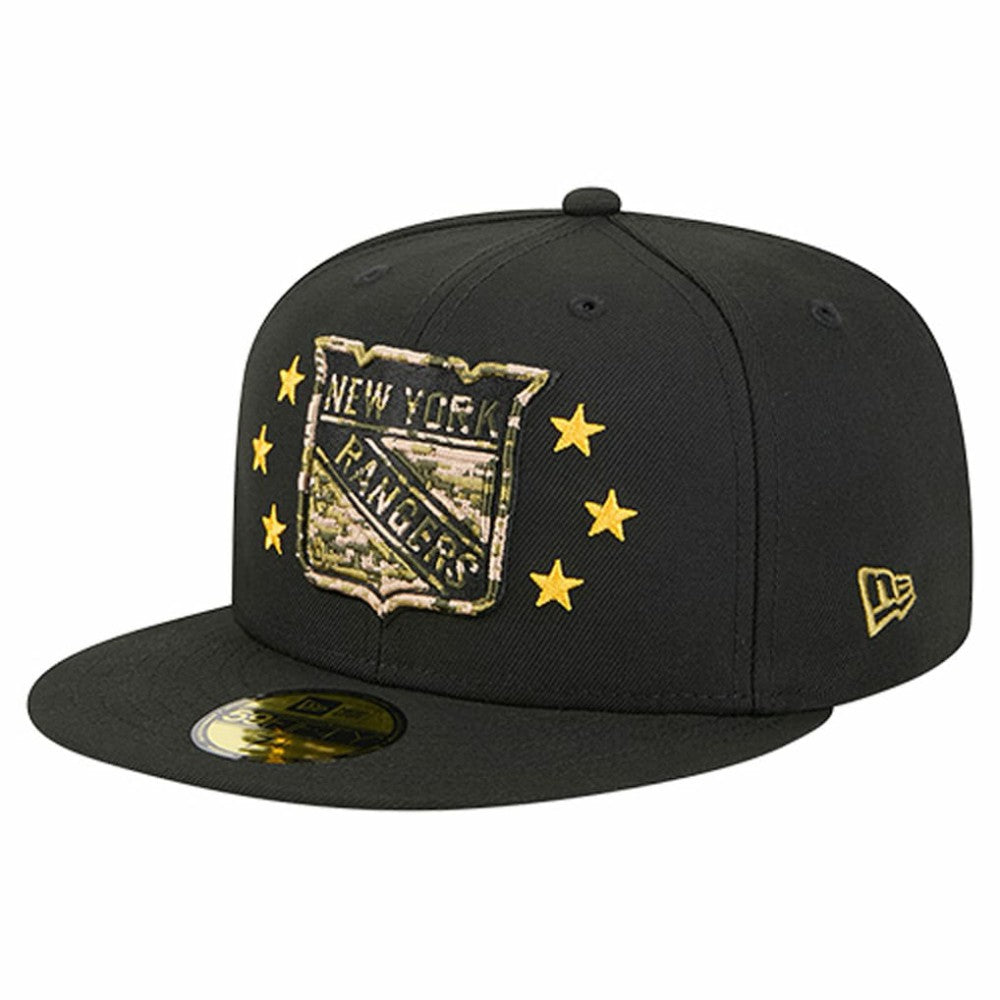 NHL New York Rangers New Era Military Appreciation Digital Camo Stars 59FIFTY Fitted Hat