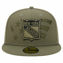 NHL New York Rangers New Era Military Appreciation Flag 59FIFTY Fitted Hat