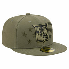 NHL New York Rangers New Era Military Appreciation Flag 59FIFTY Fitted Hat