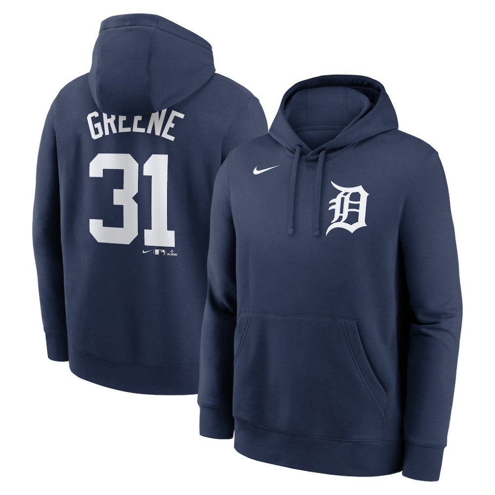 Navy Riley Greene Detroit Tigers Nike Player Name & Number Club Fleece Pullover Hoodie