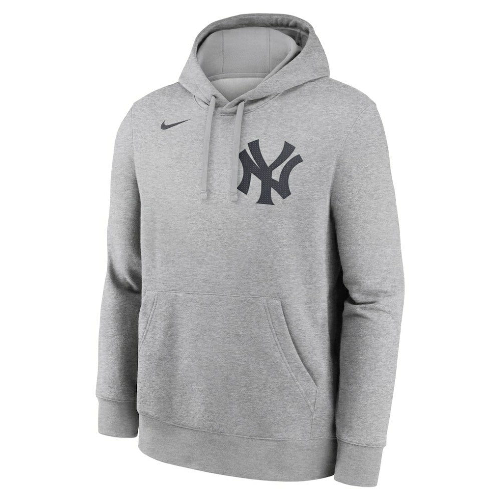 Heather Gray Aaron Judge New York Yankees Nike Player Name & Number Club Fleece Pullover Hoodie