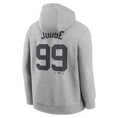 Heather Gray Aaron Judge New York Yankees Nike Player Name & Number Club Fleece Pullover Hoodie